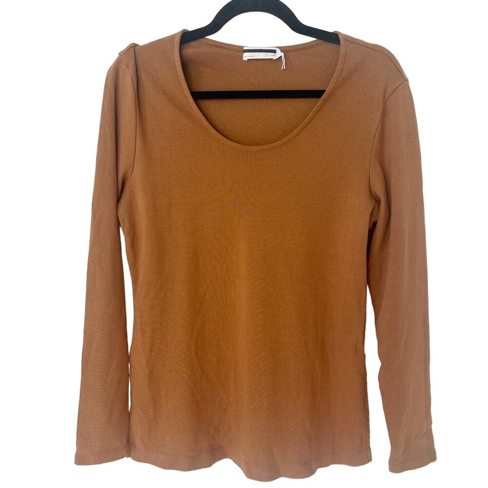 GRP1 brown cotton‎ long sleeve top